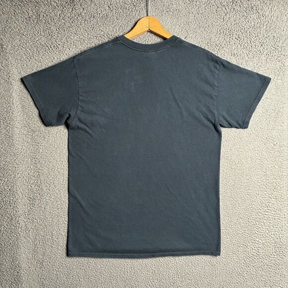 Vintage Y2K Malcolm X By Any Means Necessary Speech T-Shirt Medium Faded Black - Picture 7 of 13